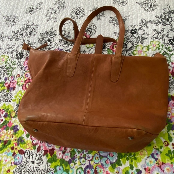 Free People Leather Tote - Picture 2 of 12